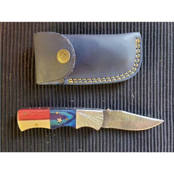 Hand Forged Damscus Steel Folding Knife