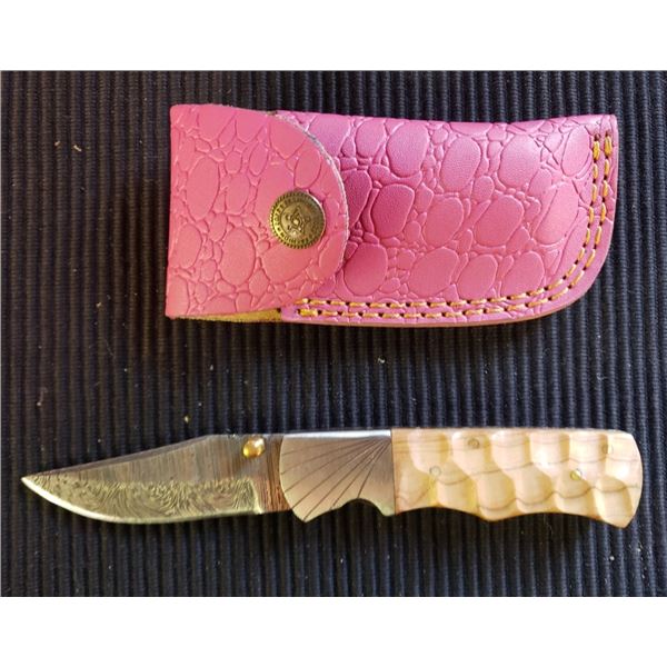 Hand Forged Damscus Steel Folding Knife