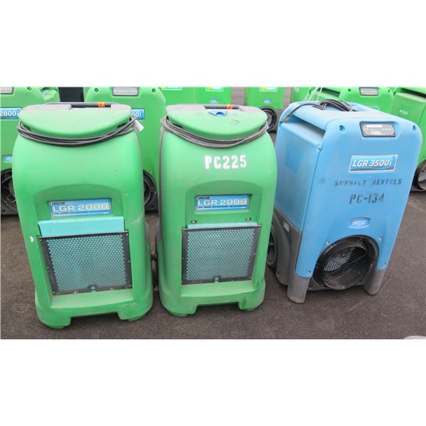 Kapolei:  Qty 3 Dri-EAZ Industrial Dehumidifiers: 2 @ F232-GRN & 1 F411, Needs Repair