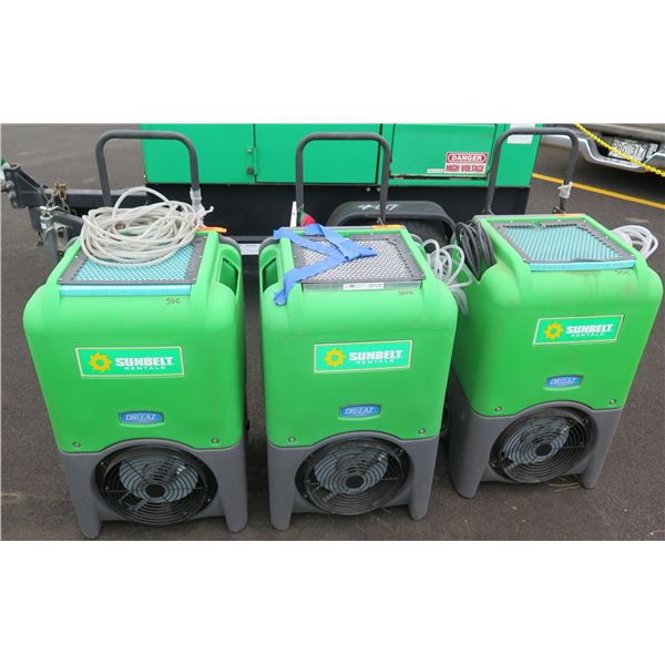 Kapolei:  Qty 3 Dri-EAZ Model F412-GRN Industrial Dehumidifiers, Needs Repair