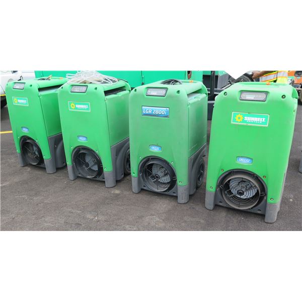 Kapolei:  Qty 4 Dri-EAZ Industrial Dehumidifiers: 2 @ Model F210-GRN & 2 Model F411-GRN, Needs Repai