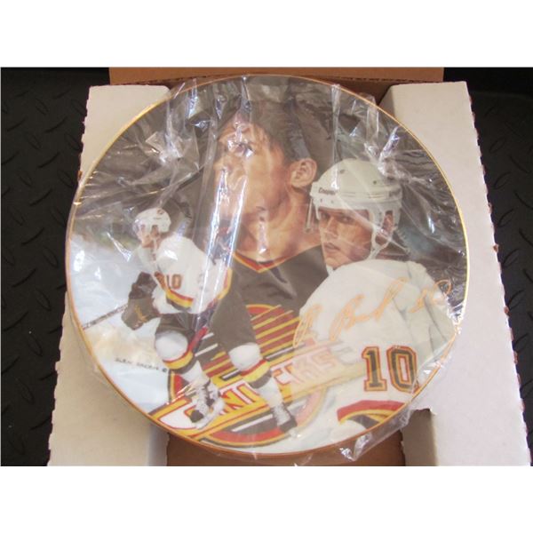 Pavel Bure NHL Gold Signature Edition collectiable antique plate in original box
