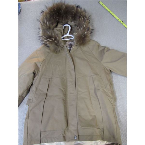 Winter Parka with Fur Trim