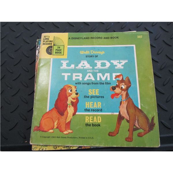 Vintage Disney record book