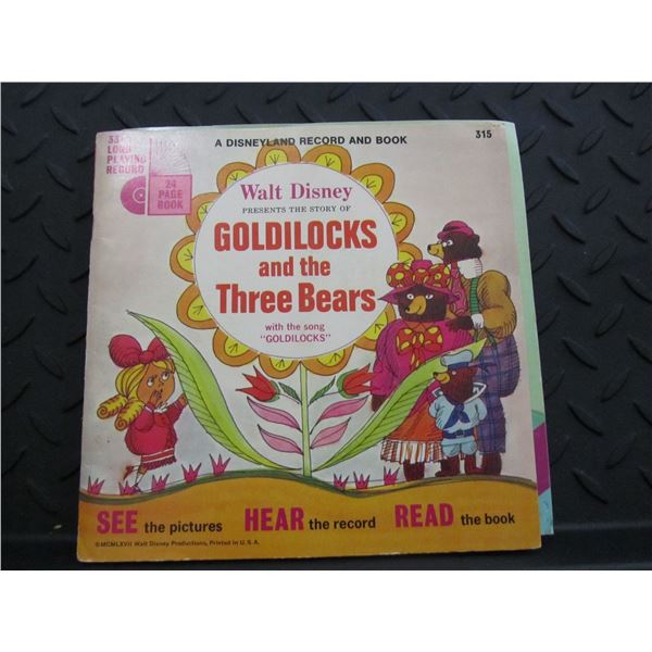 Vintage Disney record book