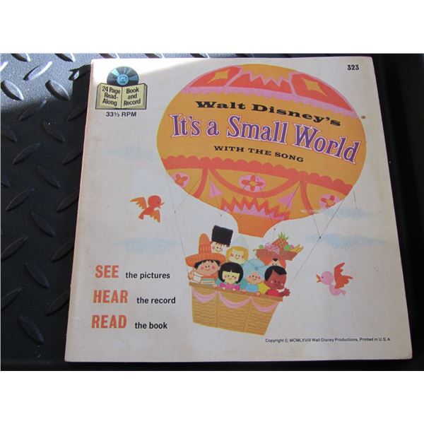 Vintage Disney record book