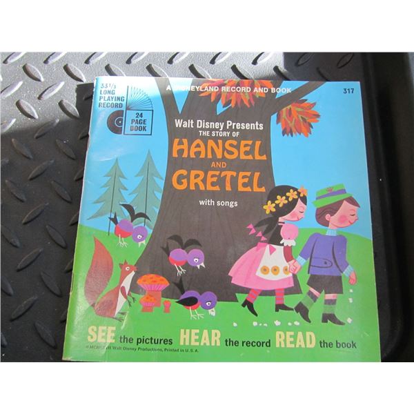 Vintage Disney record book
