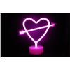 Image 1 : Heart-Shaped Neon Sign, new in box, battery powered