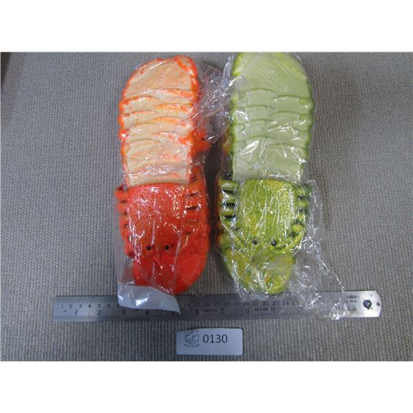 Lobster Slippers, lot of 2