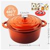 Image 2 : new in box Enameled Cast Iron Dutch Oven - 4.5QT Cookware