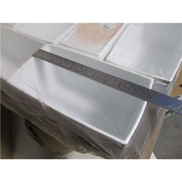 White Ceramic Plant Pot Made in Germany 5"*5"*10", new in package, lot of 2