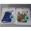 Image 3 : 6 pack Glitter Fabric Mask with Adjustable Ear Loops, washable, reusable