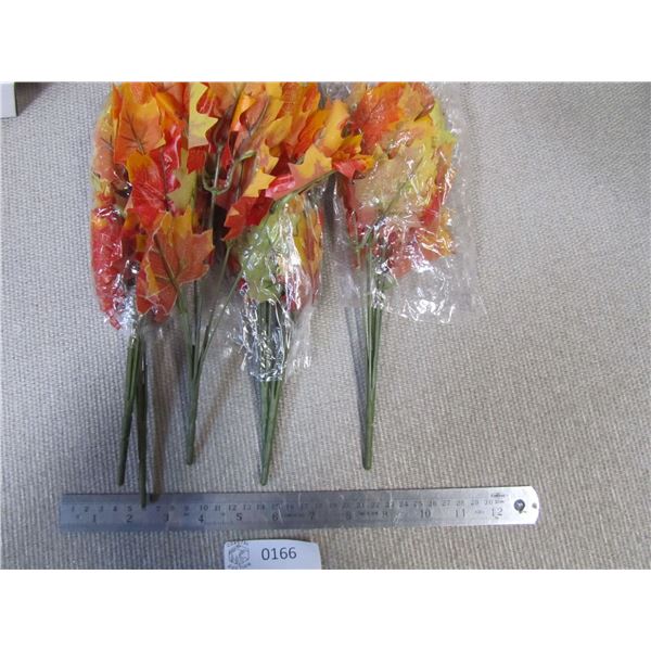 Maple Leaf Branches Decoration, lot of 6 branches