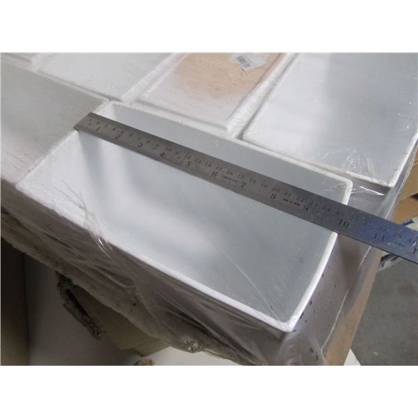 White Ceramic Plant Pot Made in Germany 5"*5"*10", new in package, lot of 2