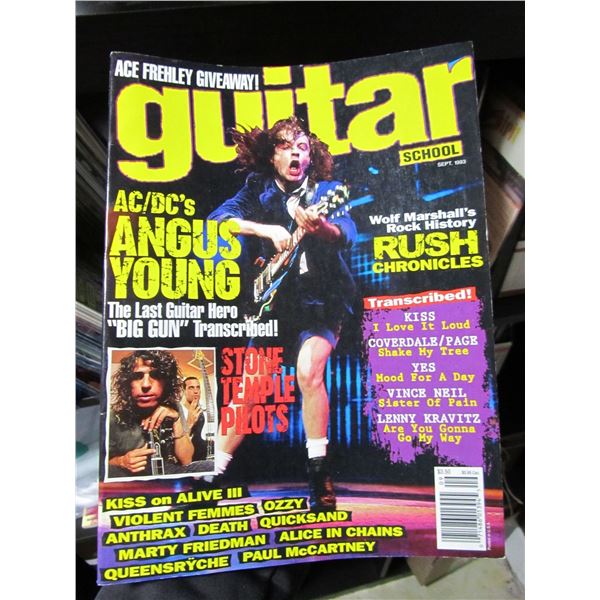 1990s Rock and Guitar Magazine, lot of 1 box