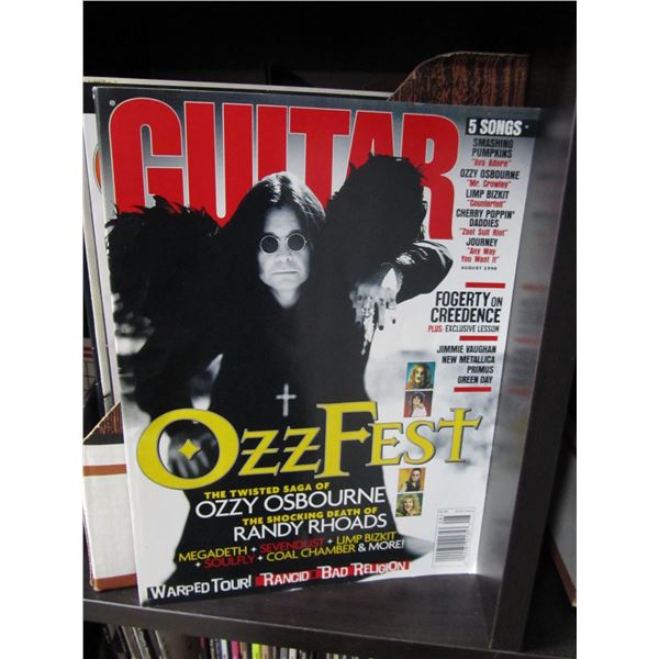 1990s Rock and Guitar Magazine, lot of 1 box