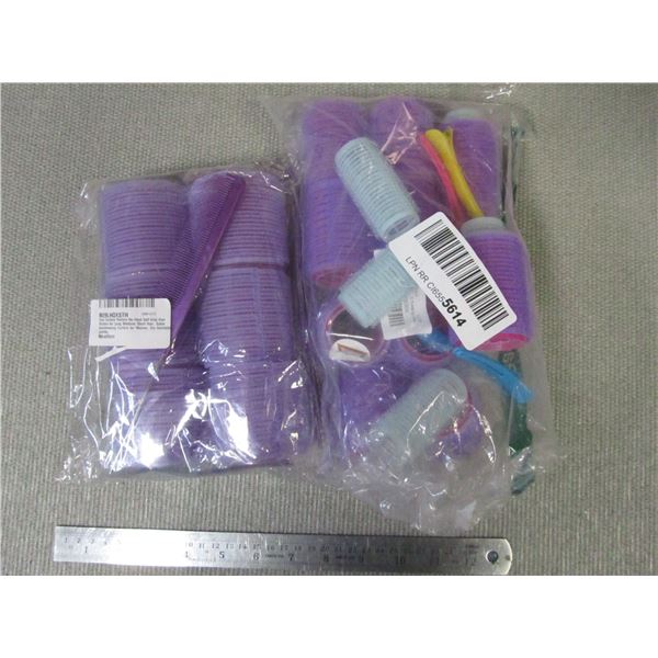 Hair Rollers Curlers with combs and clips