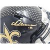 Image 2 : CHRIS OLAVE SIGNED NEW ORLEANS SAINTS MINI HELMET (BECKETT COA)