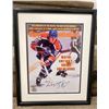 Image 1 : WAYNE GRETZKY SIGNED AND CUSTOM FRAMED 20 X 24 DISPLAY (UPPER DECK COA)