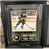 Image 1 : SIDNEY CROSBY SIGNED AND CUSTOM FRAMED PUCK DISPLAY (FRAMEWORTH COA)