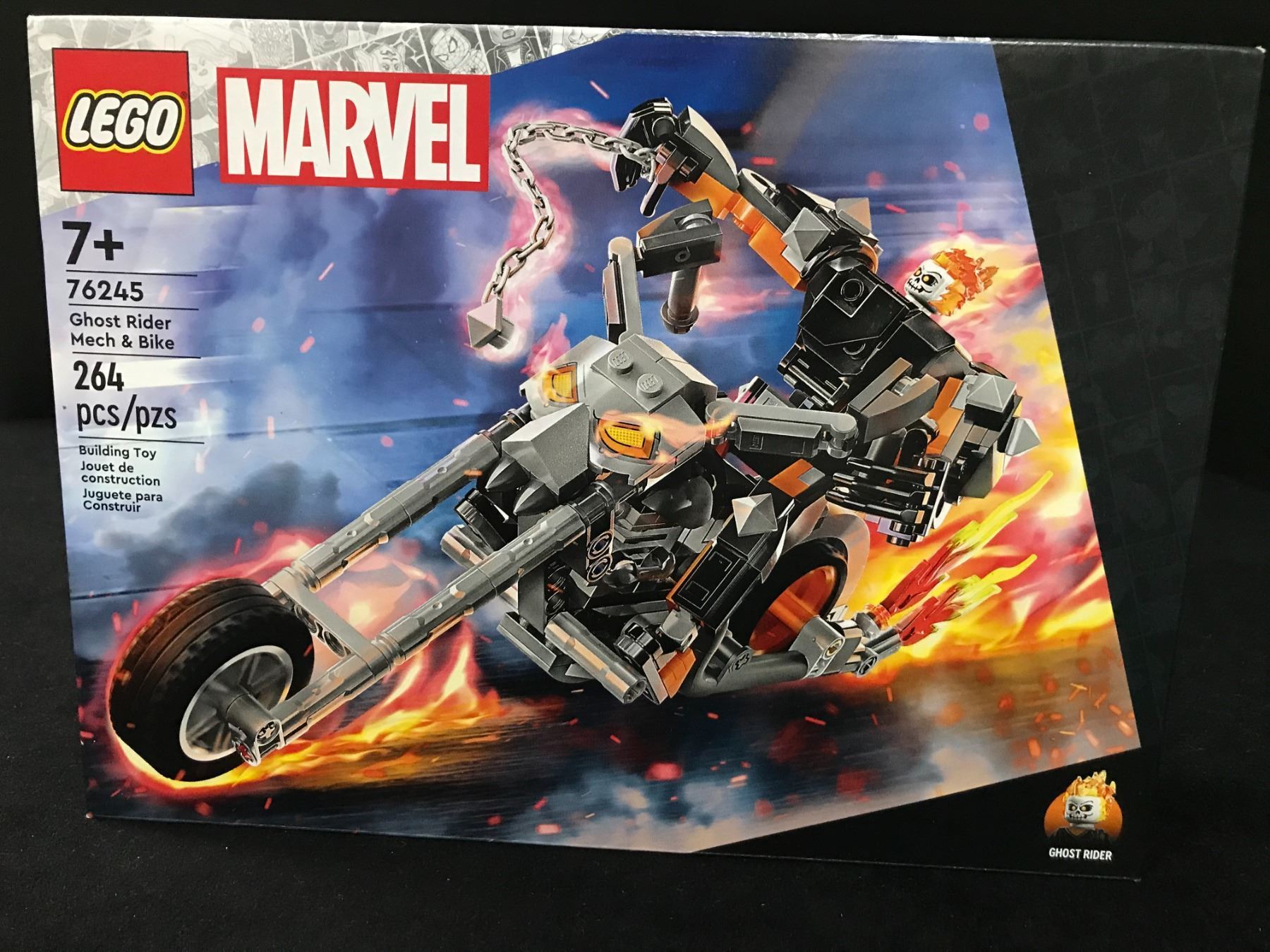 Ghost Rider Lego Set SEALED LEGO MARVEL 76245 GHOST RIDER MECH AND BIKE