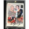 Image 1 : BRETT HULL AND WAYNE GRETZKY DUAL SIGNED UD VICTORY TRADING CARD