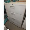 Image 1 : Metal 4 Drawer Lateral Filing Cabinet