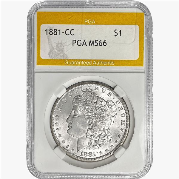 1881-CC Morgan Silver Dollar PGA MS66