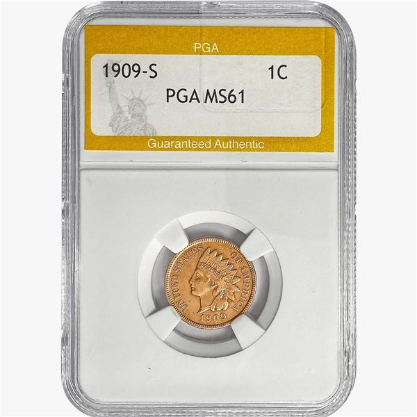 1909-S Indian Head Cent PGA MS61
