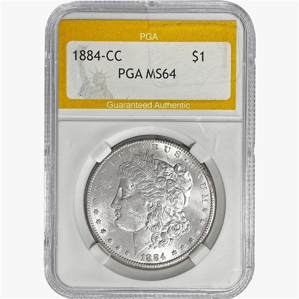 1884-CC Morgan Silver Dollar PGA MS64