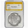 Image 1 : 1904 Morgan Silver Dollar PGA MS64
