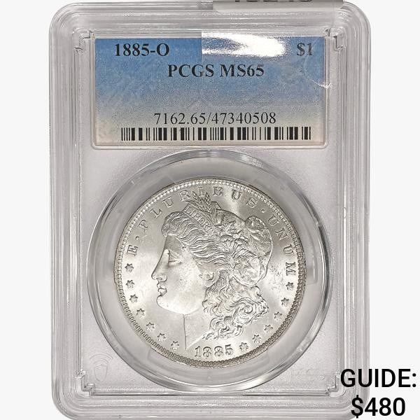 1885-O Morgan Silver Dollar PCGS MS65