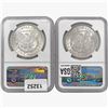 Image 2 : [2] 1921 Morgan Silver Dollar NGC MS62/64