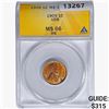 Image 1 : 1909 VDB Wheat Cent ANACS MS66 RB