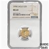 Image 1 : 1998 $5 1/10oz. American Gold Eagle NGC MS69