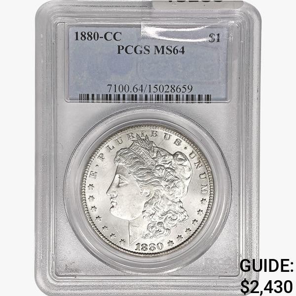 1880-CC Morgan Silver Dollar PCGS MS64