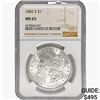 Image 1 : 1882-S Morgan Silver Dollar NGC MS65