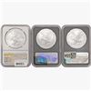 Image 2 : [3] 2022 & 2023 Silver Eagle NGC MS70