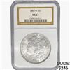 Image 1 : 1883-O Morgan Silver Dollar NGC MS63