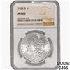 Image 1 : 1882-S Morgan Silver Dollar NGC MS65