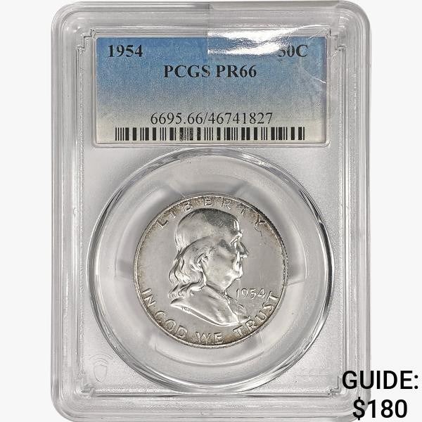 1954 Franklin Half Dollar PCGS PR66