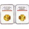 Image 1 : 2007 Adams Gold Dollar Set (2 Coins) NGC MS65 Mint