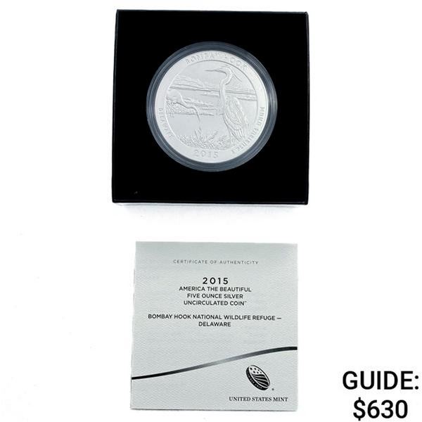 2015 Bombay Hook DE 5oz Silver Round