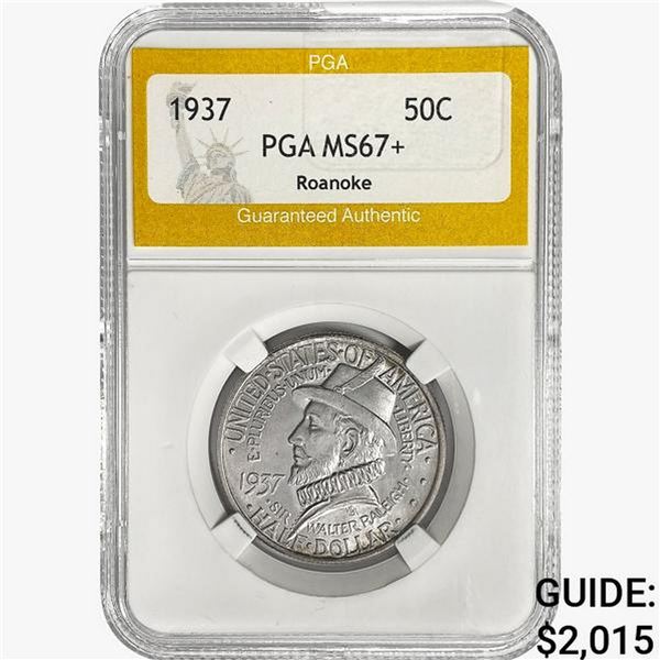 1937 Roanoke Half Dollar PGA MS67+