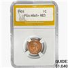 Image 1 : 1901 Indian Head Cent PGA MS65+ RED