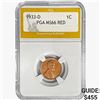 Image 1 : 1933-D Wheat Cent PGA MS66 RED
