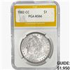 Image 1 : 1882-CC Morgan Silver Dollar PGA MS66
