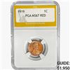 Image 1 : 1919 Wheat Cent PGA MS67 RED