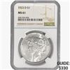 Image 1 : 1923-D Silver Peace Dollar NGC MS61