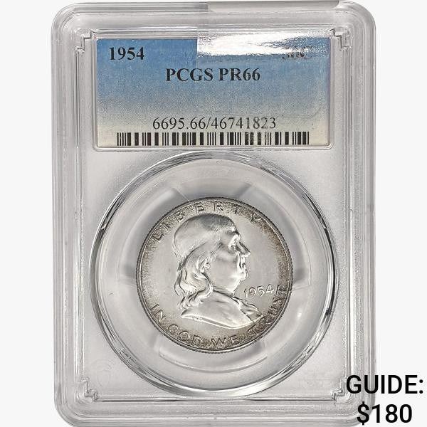 1954 Franklin Half Dollar PCGS PR66